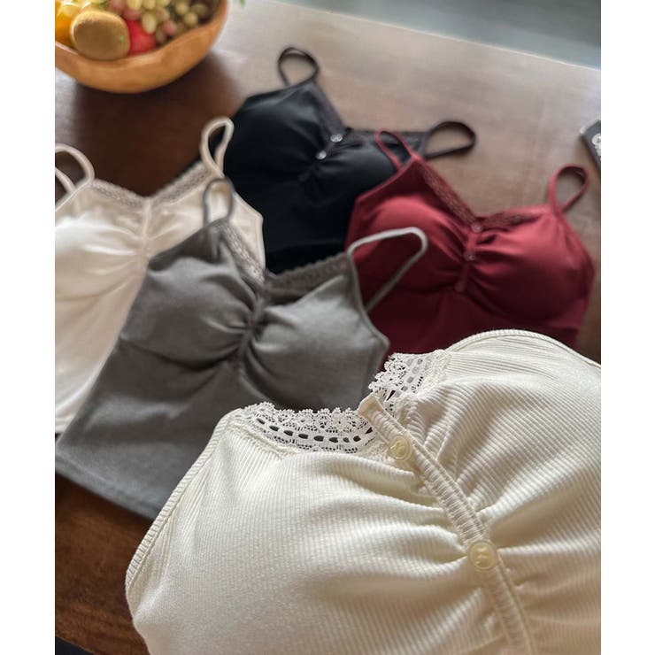 ギャザーデザインキャミソール | aimoha  | 詳細画像14 