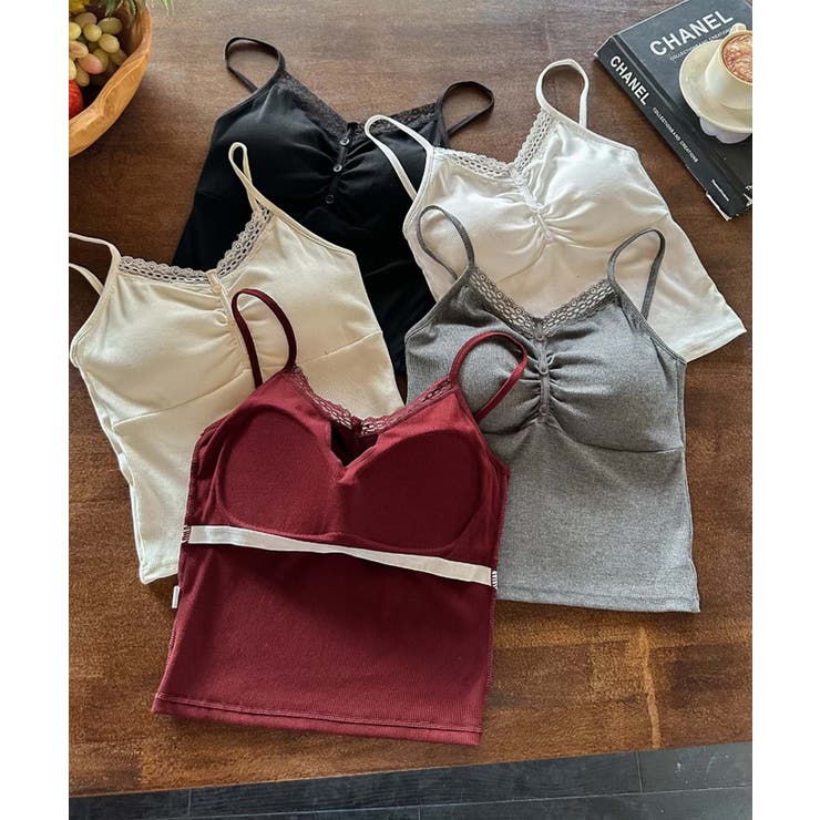 ギャザーデザインキャミソール | aimoha  | 詳細画像16 