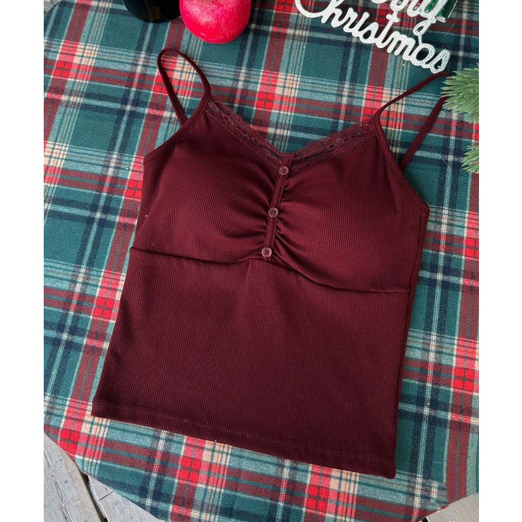 ギャザーデザインキャミソール | aimoha  | 詳細画像18 