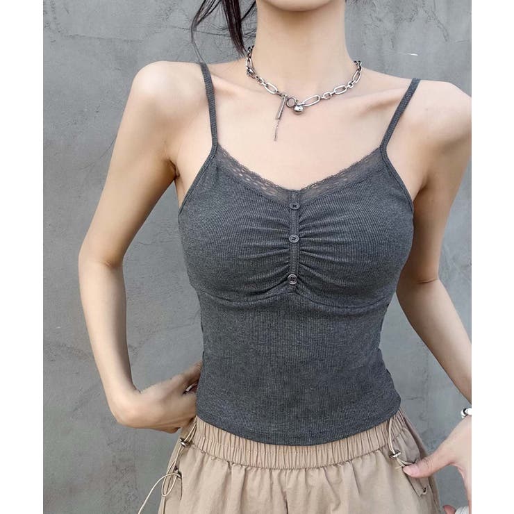 ギャザーデザインキャミソール | aimoha  | 詳細画像5 