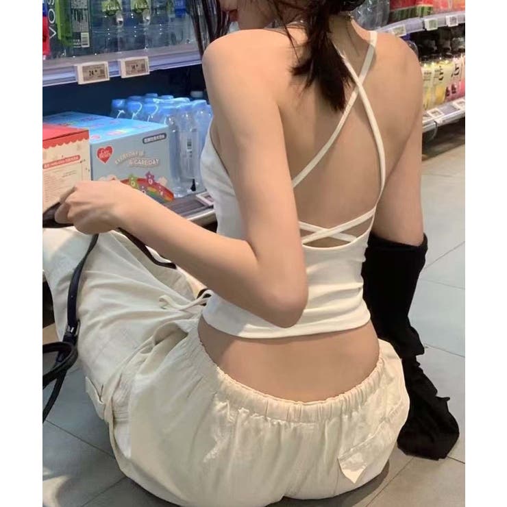 クロスバックリボン付きキャミソール | aimoha  | 詳細画像11 