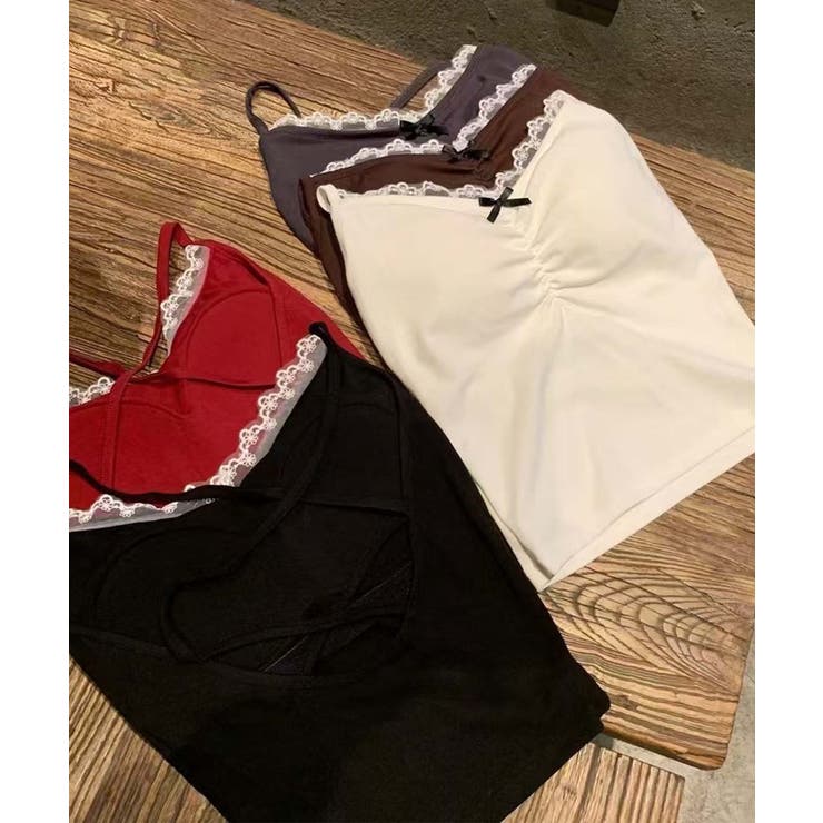 クロスバックリボン付きキャミソール | aimoha  | 詳細画像2 