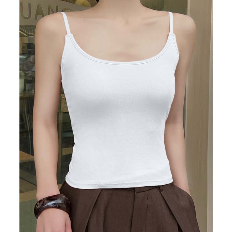 ホワイト | バックストラップキャミソール | aimoha 