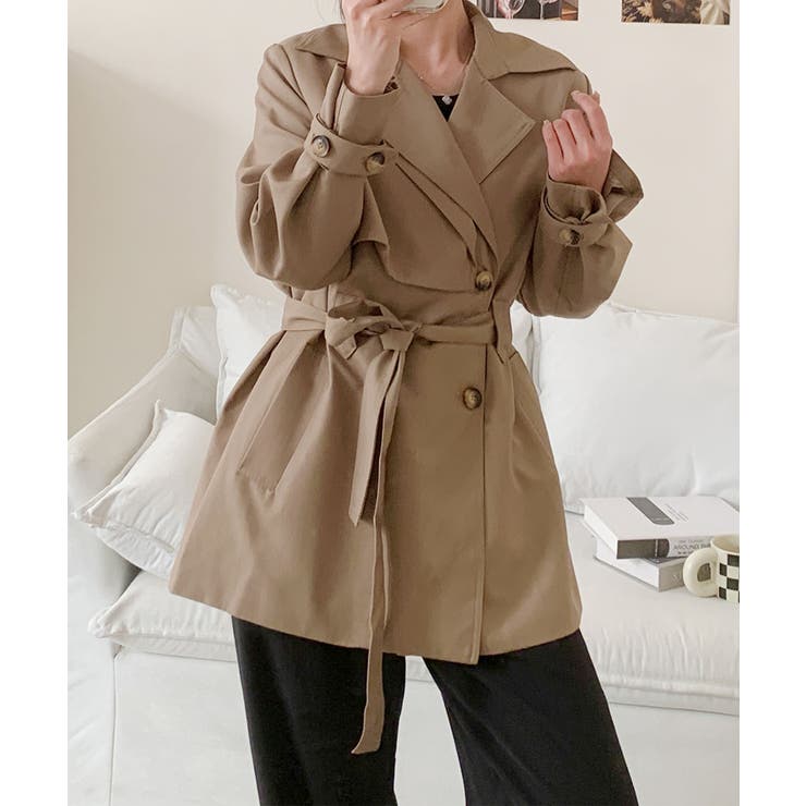 トレンチコート（ベルト付き） | aimoha  | 詳細画像20 