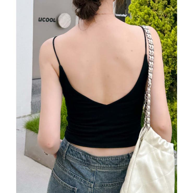 レース付きリボン柄キャミソール | aimoha  | 詳細画像7 