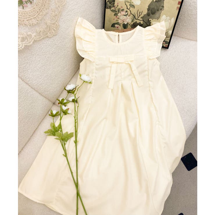 【aimoha-KIDS-】フリルスリーブワンピース | aimoha kids | 詳細画像2 