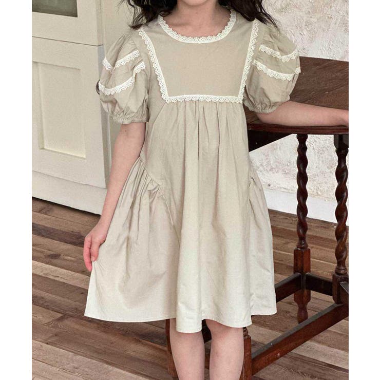 ライトベージュ | 【aimoha-KIDS-】キッズワンピース | aimoha kids