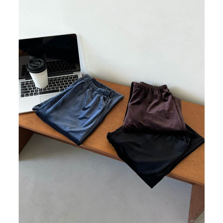 【DECADE CLASSIC】ベルベットワイドパンツ | DECADECLASSIC | 詳細画像1 