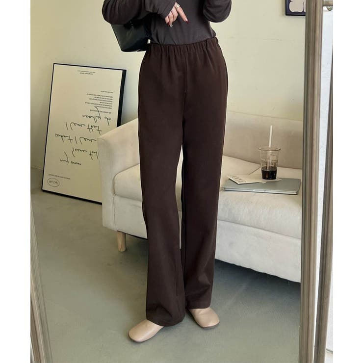 モカ | 【DECADE CLASSIC】ストレートイージーパンツ | DECADECLASSIC