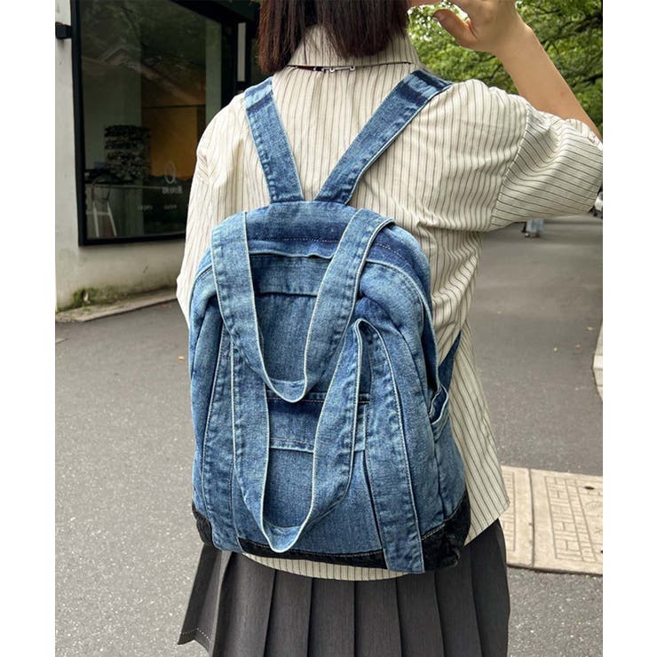 ライトブルー | デニムバックパック | aimoha 