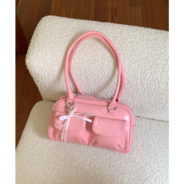 PUレザーリボンショルダーバッグ | aimoha  | 詳細画像10 