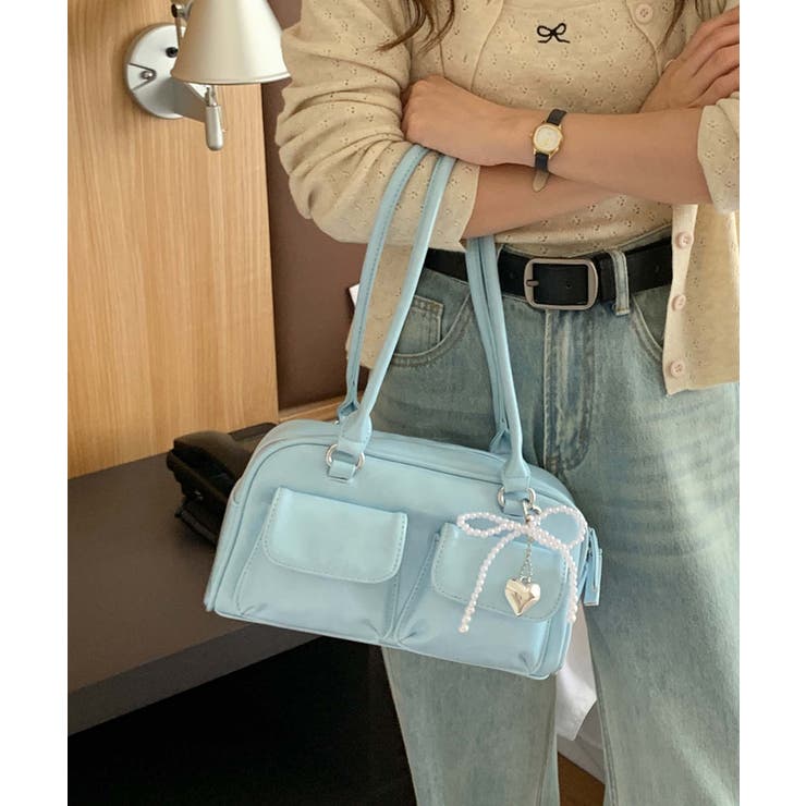 PUレザーリボンショルダーバッグ | aimoha  | 詳細画像11 