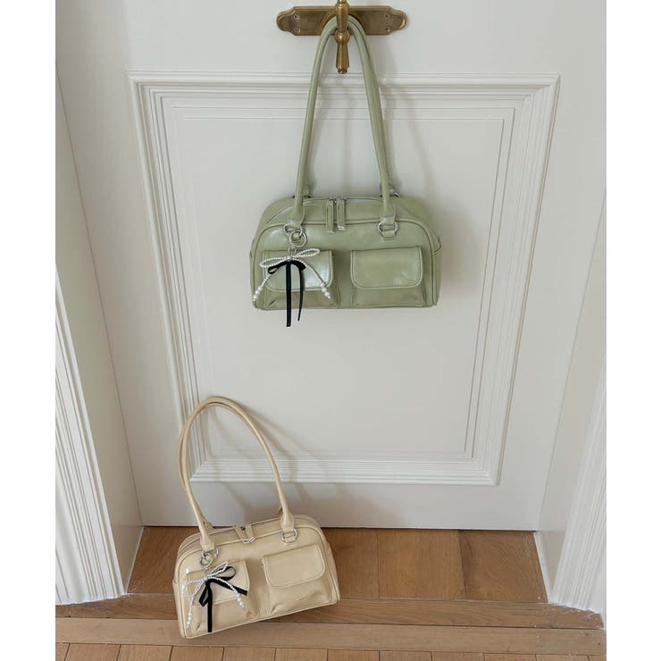 PUレザーリボンショルダーバッグ | aimoha  | 詳細画像19 