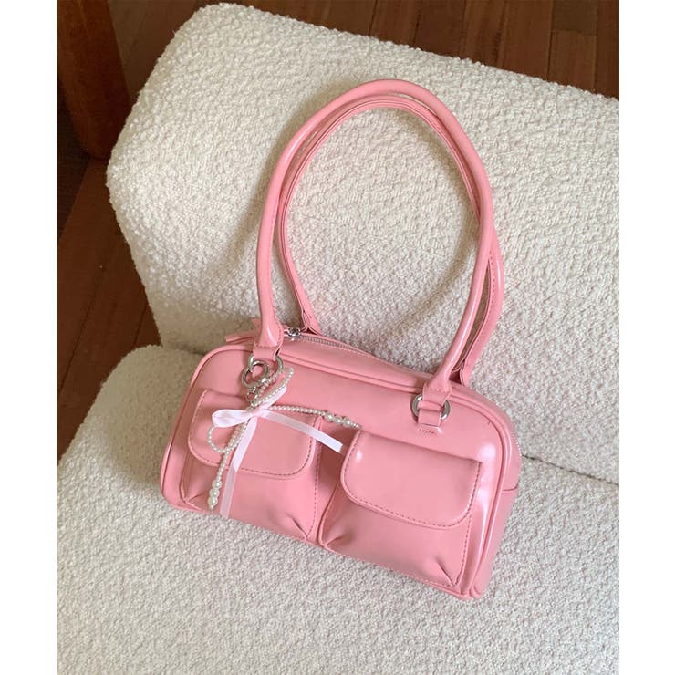 PUレザーリボンショルダーバッグ | aimoha  | 詳細画像24 