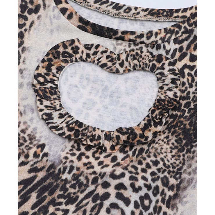 【HOOK】for girls レオパードハートカットトップス | HOOK | 詳細画像3 