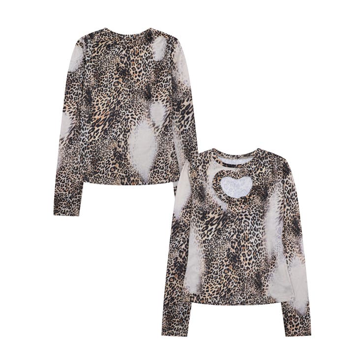 【HOOK】for girls レオパードハートカットトップス | HOOK | 詳細画像7 