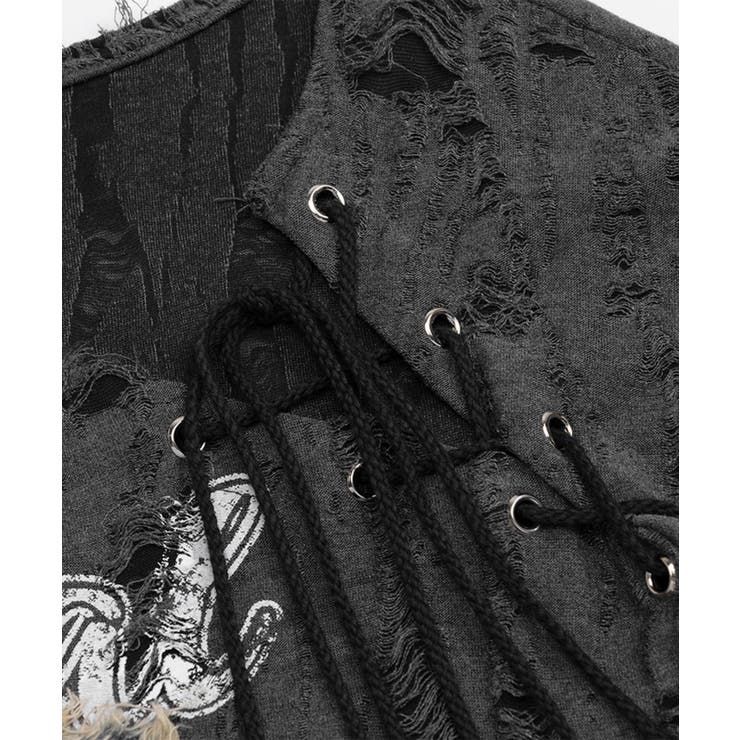ダメージバタフライTシャツ | HOOK | 詳細画像10 