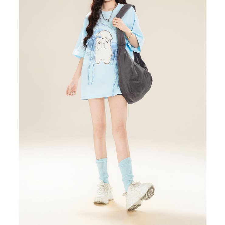 【HOOK】for girls もこもこアニマルリボンTシャツ | HOOK | 詳細画像13 