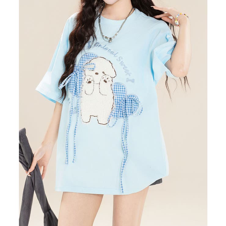 【HOOK】for girls もこもこアニマルリボンTシャツ | HOOK | 詳細画像19 