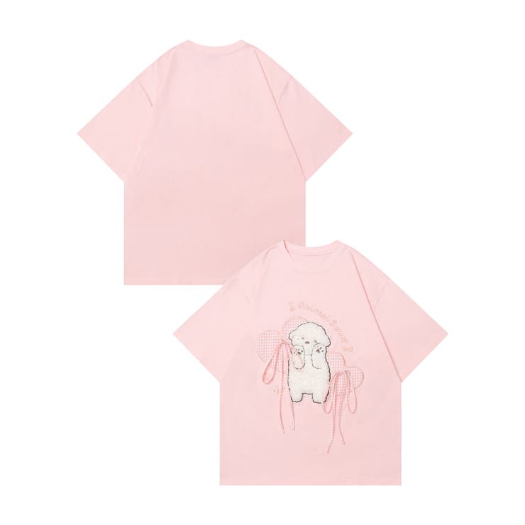【HOOK】for girls もこもこアニマルリボンTシャツ | HOOK | 詳細画像21 