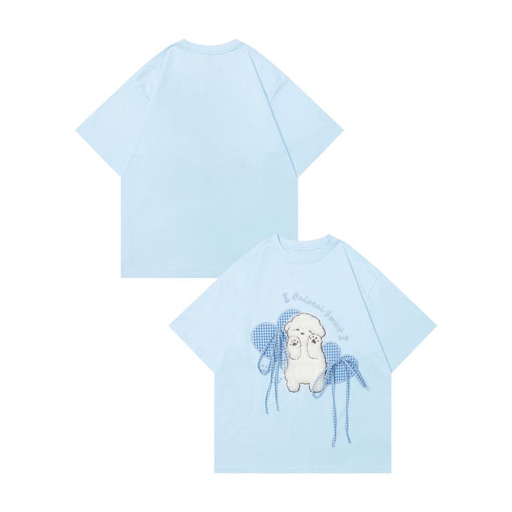 【HOOK】for girls もこもこアニマルリボンTシャツ | HOOK | 詳細画像22 