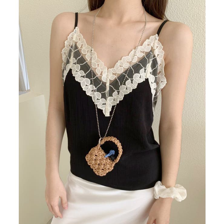 ミニかぎ編みハンドバッグ ネックレス ショルダーバッグ | HOOK | 詳細画像10 