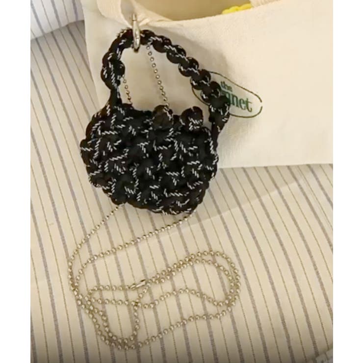 ミニかぎ編みハンドバッグ ネックレス ショルダーバッグ | HOOK | 詳細画像17 