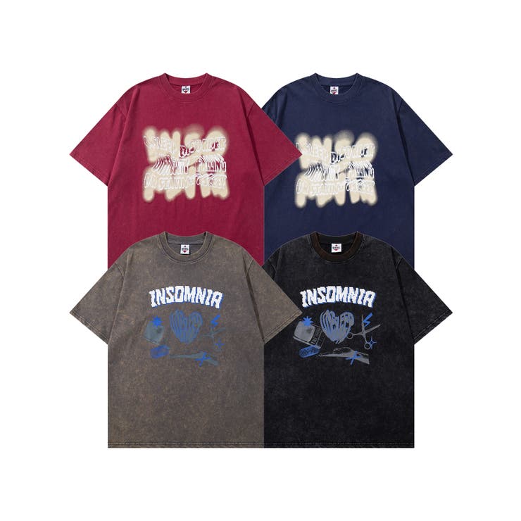 HOOK -original- ヴィンテージ風ウォッシュプリントビッグTEE | HOOK | 詳細画像1 