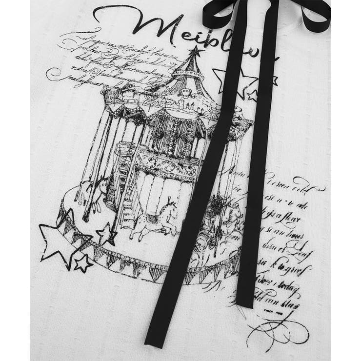 【HOOK】for girls リボン付きゴシックTシャツ | HOOK | 詳細画像11 