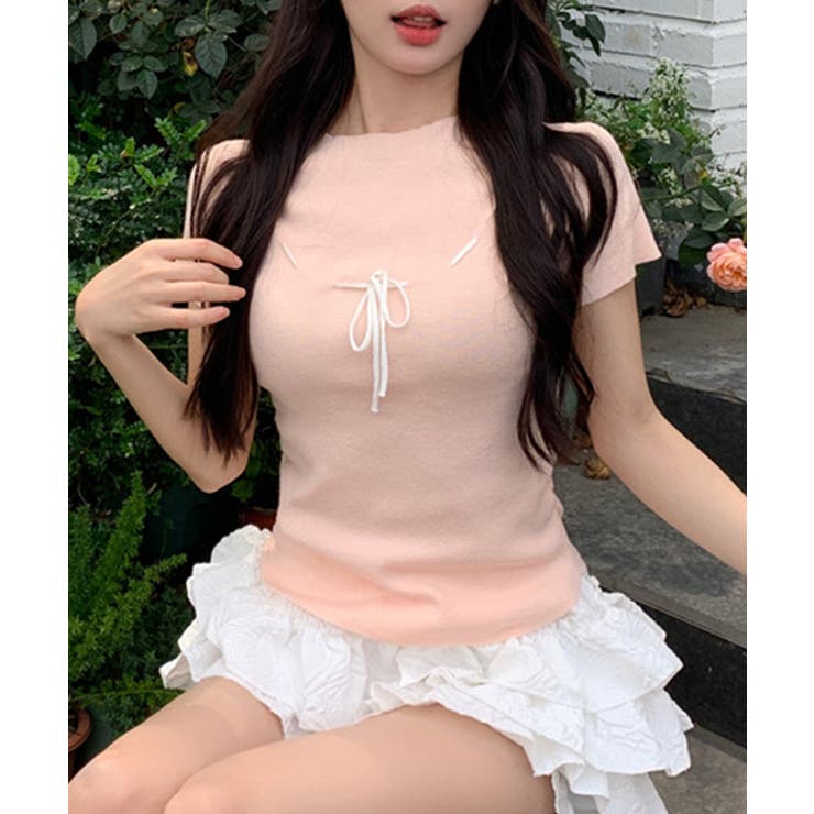 リボンニットトップス Jasmine Grandiflorum | aimoha  | 詳細画像12 