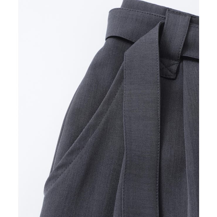 共布ベルト付きタックショートスラックスパンツ | aimoha men | 詳細画像10 