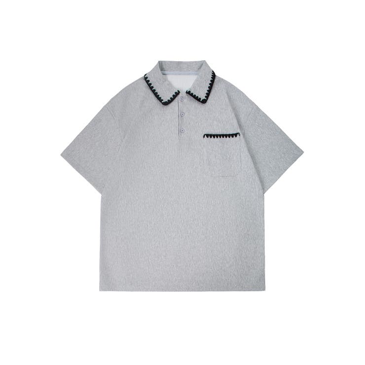 ステッチデザインポロシャツ | aimoha men | 詳細画像4 