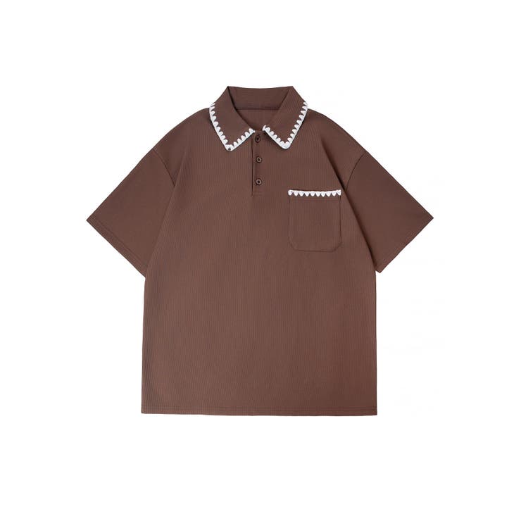 ステッチデザインポロシャツ | aimoha men | 詳細画像6 