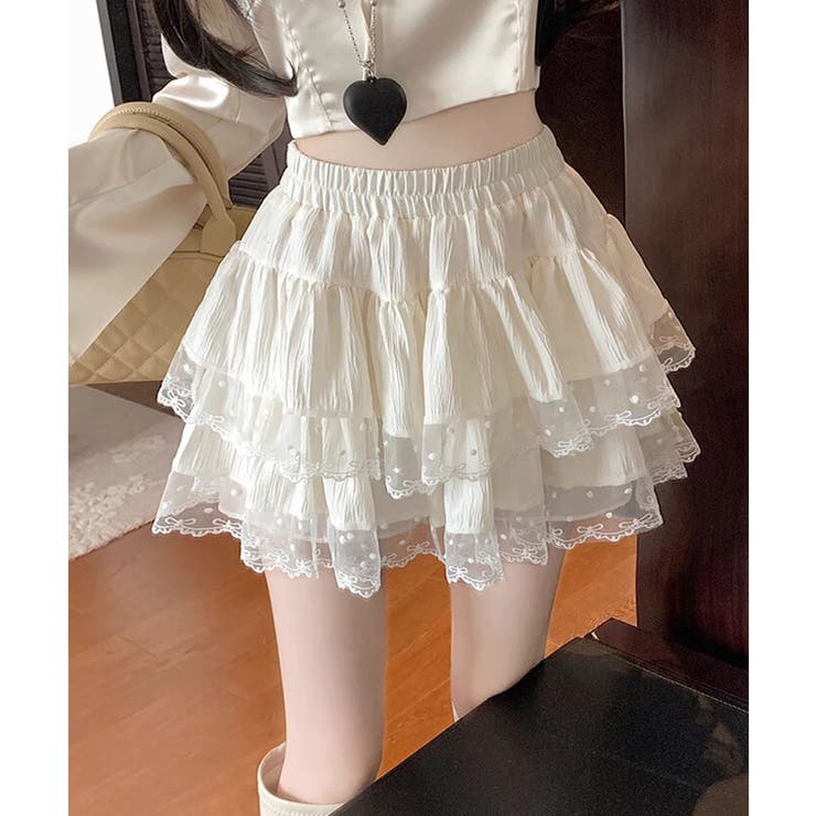 【GRAILZ】CAMO LAYERED SKIRT フリル ミニスカート セール】【nmtc+】frill mini skirt（スカート）｜Never mind