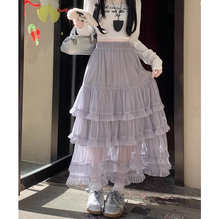 ロマンティックティアードロングスカート | HOOK | 詳細画像37 