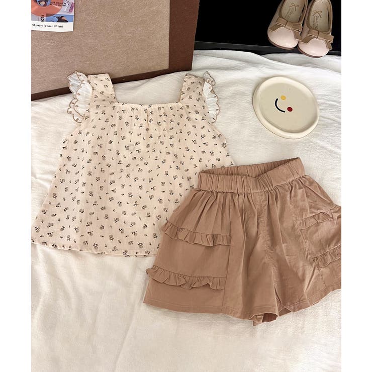 aimoha-KIDS-】キッズ 小花柄プリントセットアップ[品番 aimoha-KIDS-】キッズ 小花柄プリントセットアップ[品番