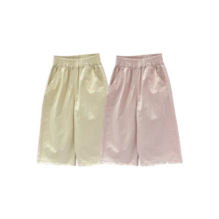 【aimoha-KIDS-】レースヘムコットンパンツ | aimoha kids | 詳細画像4 