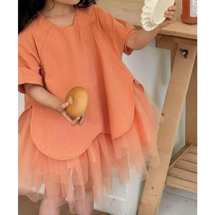 チュール切り替えワンピース | aimoha kids | 詳細画像6 