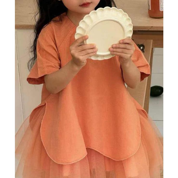 チュール切り替えワンピース | aimoha kids | 詳細画像7 