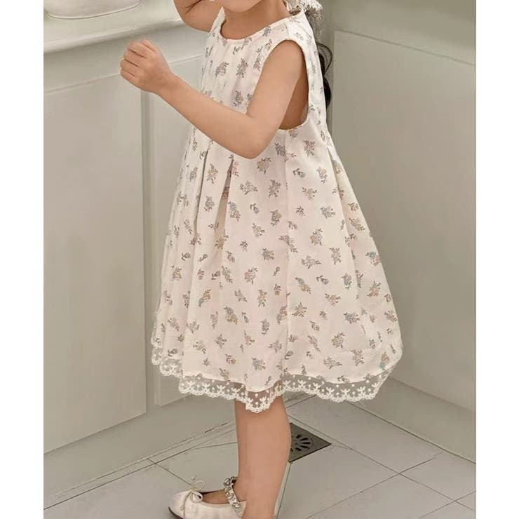 『5年保証』 花柄レースワンピース[品番：XT000013625]｜aimoha kids ワンピース