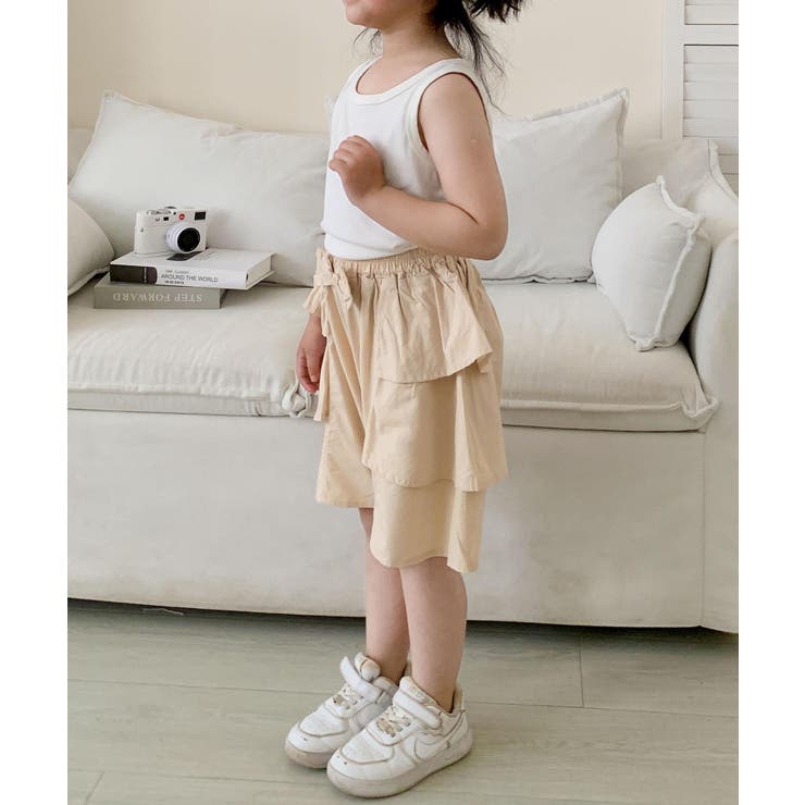 【aimoha-KIDS-】リボン付きフリルショートパンツ | aimoha kids | 詳細画像7 