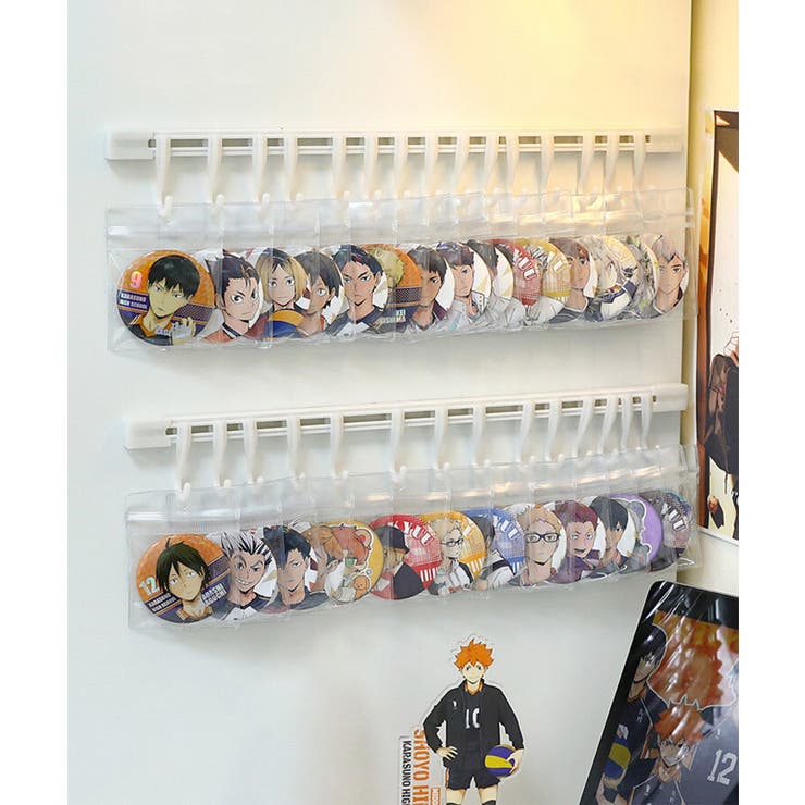 クリア | バッジ収納ラック 推し活 アニメ グッズ | aimoha 
