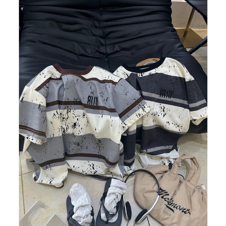 モダンボーダーTシャツ | aimoha kids | 詳細画像3 