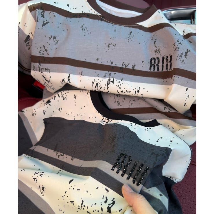 モダンボーダーTシャツ | aimoha kids | 詳細画像7 