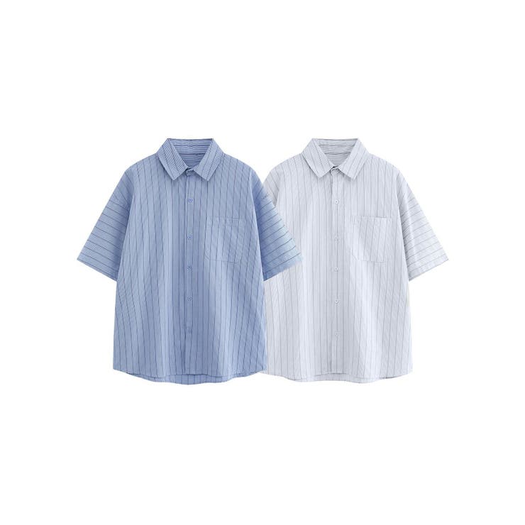 ストライプカラーシャツ | aimoha men | 詳細画像1 