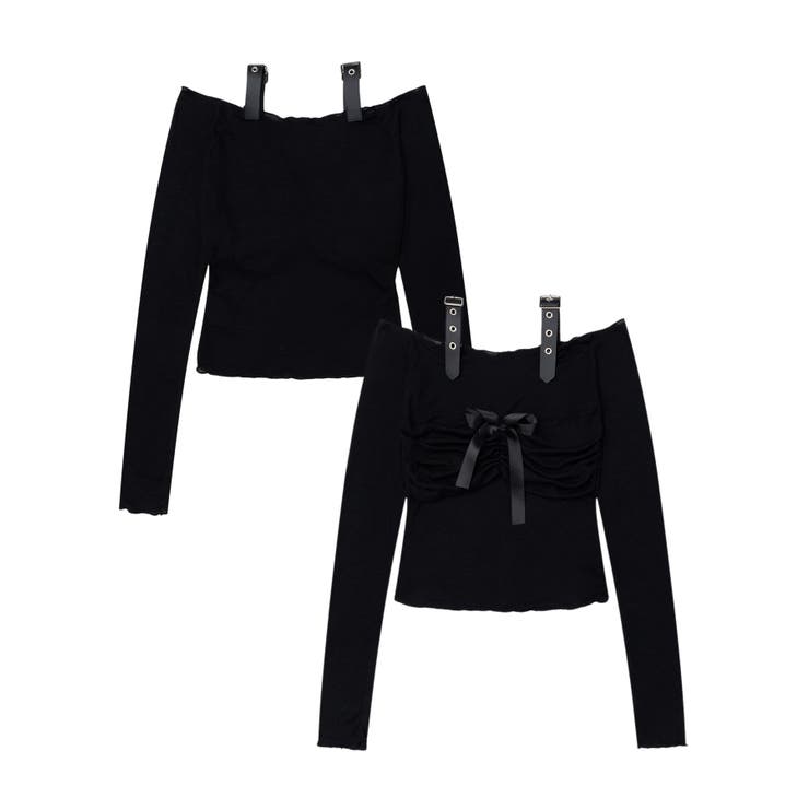 【HOOK】for girls サスペンダーショルダーリボントップス | HOOK | 詳細画像21 
