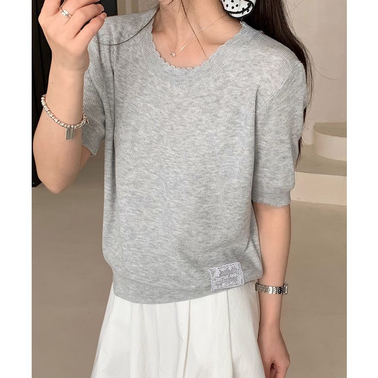 aimoha｜aimoha MENS/(M)モックネックエルボーパッチ ニット
