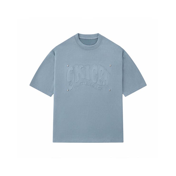 ブルー | エンボスロゴTシャツ | aimoha men