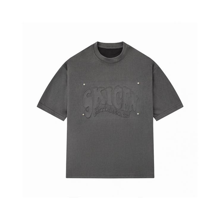 在庫処分セール エンボスロゴTシャツ[品番：XT000013789]｜aimoha men（アイモハ トップス