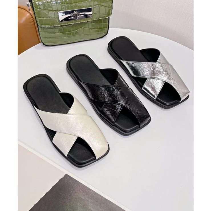 クロスデザインサンダル | aimoha  | 詳細画像4 